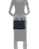 Banner Small House Check Derby Tote Bag, Ink Blue