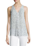 Surla Sleeveless Animal-Print Top 