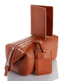 Frame Leather Travel Kit, Bourbon