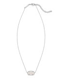 Elisa Pendant Necklace, Iridescent Druzy