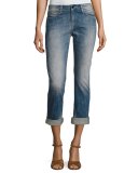 Charlotte Mid-Rise Boyfriend Jeans, Intemporel Indigo