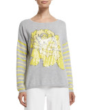 Rose/Striped Sweater