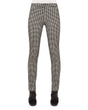 Mara Houndstooth Pants, Black/Cream