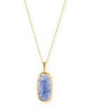 Elements Tanzanite Oval Pendant Necklace