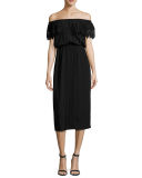 Costa Brava Off-the-Shoulder Midi Dress