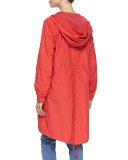 Hooded Long Anorak Jacket