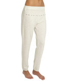 Lexie Slim Lounge Pants, Peppered Cream