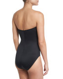Kendall Mesh Zip-Front One-Piece Swimsuit 