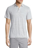 Feeder-Stripe Short-Sleeve Polo Shirt