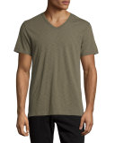 Slub V-Neck Short-Sleeve T-Shirt
