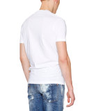 Logo-Patch Short-Sleeve Tee, White
