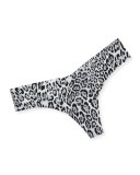 Printed Microfiber Thong