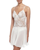 Love Magicienne Lace Nightie, Dentelle Nacre