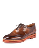 Alessio Lace-Up Oxford Shoe, Tobacco