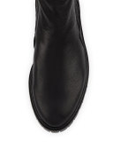 Stormy Faux-Fur Side-Zip Boot, Black (Nero)