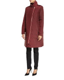 Monique Reversible Puffer Coat, Claret