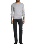 Ashland Five-Pocket Slim Jeans, Black