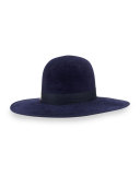 Kyleigh Handmade Felted Wool Hat, Navy