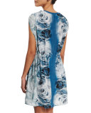 Printed Sleeveless Short Coverup