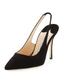 Allura Suede 105mm Slingback Pump