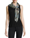 Kella Printed Silk Scarf