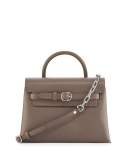 Attica Chain Crossbody Bag, Mink Gray