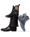Reston Fringe Rain Boot, Black