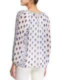 Luciano Printed Silk Top