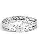 Modern Chain Large Sterling Silver Rectangle Bracelet