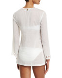 Oasis Cutout Voile Tunic Coverup