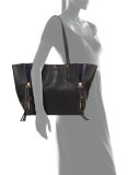 Milo Medium Leather & Suede Tote Bag