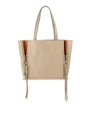 Milo Medium Leather & Suede Tote Bag