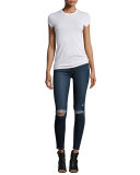 Hoxton Destructed Ankle Jeans, Aveline