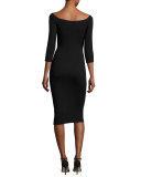 Broad Reach Off-the-Shoulder Sheath Dress