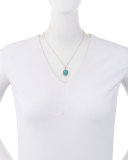 Taormina Cabochon Opal Necklace with Diamonds