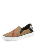 Gauden Check Skate Sneaker, Black