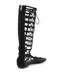 Falicia Tall Gladiator Sandal, Black