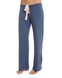 Wide-Leg Lounge Pants, Beach Blue