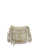 Leather Dog Clip Saddle Bag, Khaki