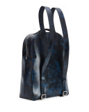 Marbled-Leather Backpack