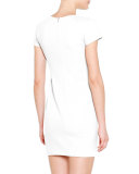 Lace-Up Shoulder Mini Dress