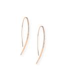 Fatale Hooked on Hoops Diamond Earrings in Rose Gold