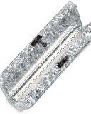 Flavia Confetti Acrylic Clutch Bag, Silver