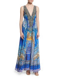 Embellished Flowy Maxi Dress, Palace of Dreams