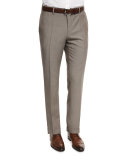 Genesis Slim-Fit Wool Trousers, Tan