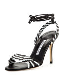 Amus Woven Leather 90mm Sandal