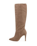 Jabre Slouchy Suede Boot, Gray
