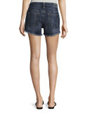 Kori Cutoff Boyfriend Shorts, Oceana Blue (Indigo)