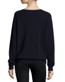 Cashmere Raglan V-Neck Sweater