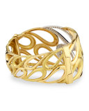 Onda 18k Gold and Diamond Cuff Bracelet